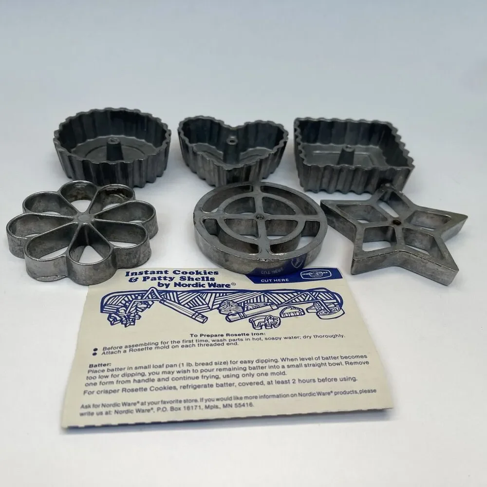 Nordic‎ Ware Cookie Maker Molds Lot of 6